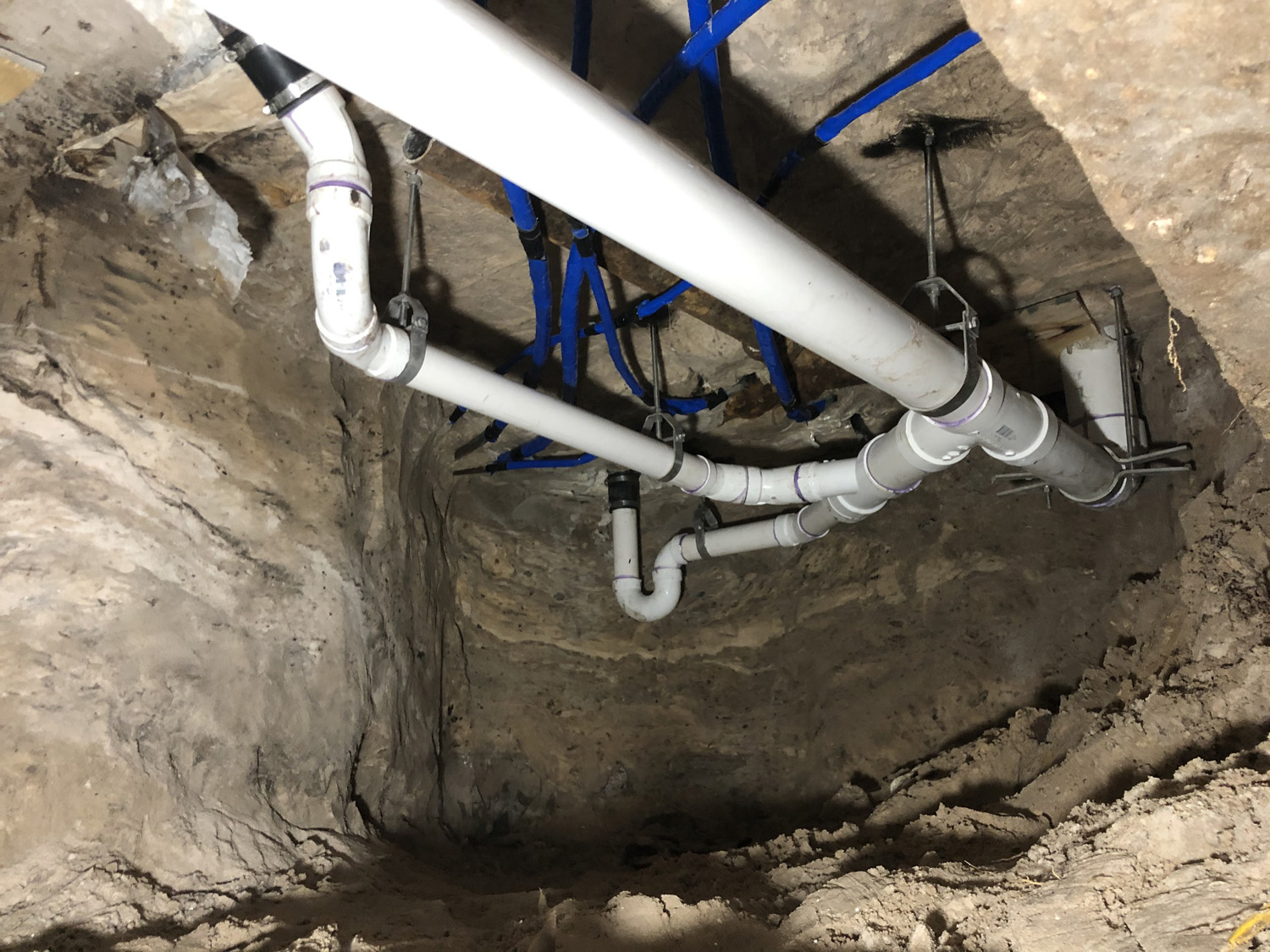 Tunnels for Drain Replacement - Cast Iron Replacement - PVC Installation